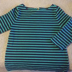 Size medium Navy and Teal Loft Sweater